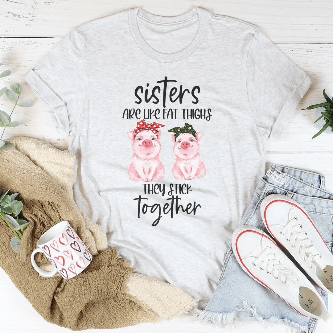 Sisters Are Like Fat Thighs They Stick Together Tee