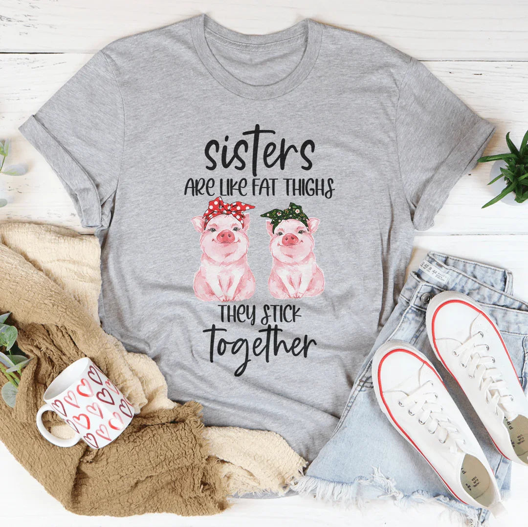 Sisters Are Like Fat Thighs They Stick Together Tee