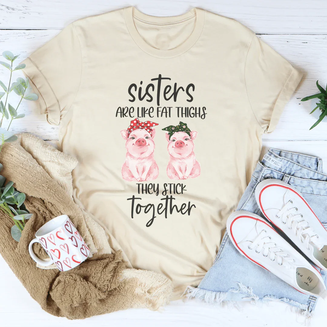 Sisters Are Like Fat Thighs They Stick Together Tee