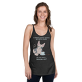 "WOMAN CAN'T SURVIVE ON COFFEE ALONE" TANK